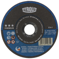 Cutting Disc, 6" x 1/16", 7/8" Arbor, Type 1, Aluminum Oxide, 10200 RPM TCQ654 | Ontario Packaging