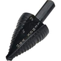 #11 Step Drill Bit, 7/8" - 1-1/8" , 1/4" Increments, High Speed Steel Ontario Packaging