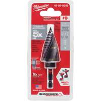 Foret &eacute;tag&eacute; #9 Shockwave Impact Duty, 7/8" - 1-1/8", Incr&eacute;ments de 1/4", Titane Ontario Packaging