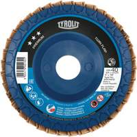 Twin Flap Disc, 4-1/2" x 7/8", Type 27, 40 Grit, Ceramic/Zirconia Alumina Ontario Packaging