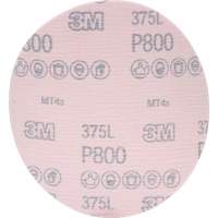 Hookit 375L Film Disc, 6" Dia., P800 Grit, Aluminum Oxide Ontario Packaging