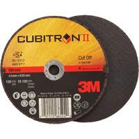 Cubitron™ II Cut-Off Wheel, 4-1/2" x 0.04", 7/8" Arbor, Type 1, Ceramic, 13300 RPM TCT563 | Ontario Packaging