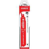 Lame de scie alternative autod&eacute;montage, Bim&eacute;tal, 14-18 Dents par pouce, 6" lo x 1" la Ontario Packaging