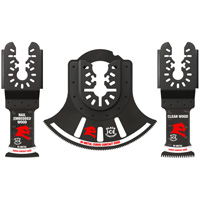 3-Piece Universal Fit Bi-Metal Oscillating Blade Set Ontario Packaging