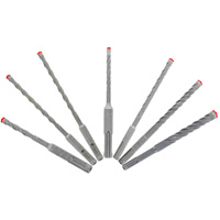 Jeu de forets pour marteau &agrave; t&ecirc;te enti&egrave;rement au carbure &agrave; 4 couteaux SDS-Plus Rebar Demon, 7 morceaux, Carbure Ontario Packaging
