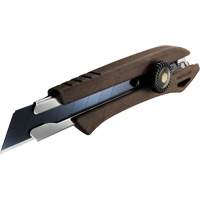 Ratchet Lock Knife, 18 mm, Wood Handle Ontario Packaging