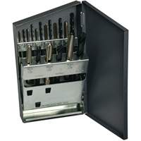 Jeu de forets courts & taraud manuels m&eacute;triques HTGP, 18 morcea Ontario Packaging