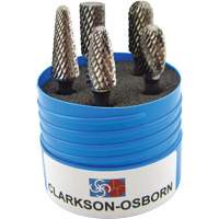 Shipyard Cut Carbide Bur Set, 5 Pieces Ontario Packaging