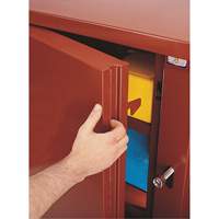 Jobsite Shelf Cabinet, Steel, 47.5 Cubic Feet, Red Ontario Packaging