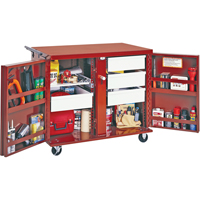 Rolling Work Bench, 43-7/8" W x 38-1/2" H x 26-7/8" D, 21.7 Cubic Feet Capacity TEP178 | Ontario Packaging