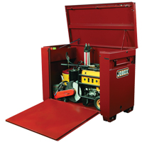High-Capacity Drop-Front Chest, 60" x 31" x 45", Steel, Red Ontario Packaging