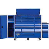 RX Series Side Cabinet, 3 Drawers, 19" W x 25" D x 61" H, Blue TEQ494 | Ontario Packaging