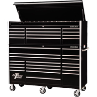 RX Series Rolling Tool Cabinet, 19 Drawers, 72" W x 25" D x 47" H, Black TEQ505 | Ontario Packaging