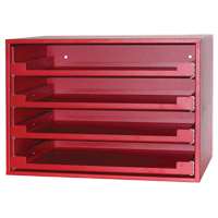 Compartment Rack, 15" D x 21" W x 15" H, Red Ontario Packaging