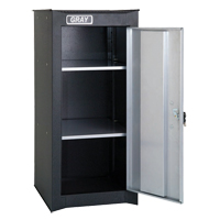 Side Rider Cabinet, 2 Drawers, 14-3/4" W x 18" D x 33-3/4" H, Black Ontario Packaging