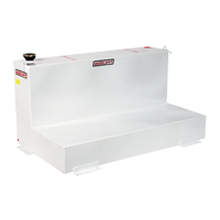 L-Shaped Truck Transfer Tank, Steel, 90 Gal. Capacity, White TEQ692 | Ontario Packaging