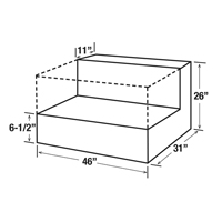 Steel Fuel Transfer Tank, Steel, 85 gal. Capacity, Black Ontario Packaging