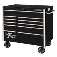 RX Series Rolling Tool Cabinet, 11 Drawers, 41-1/2" W x 25-1/2" D x 40-1/2" H, Black TEQ763 | Ontario Packaging