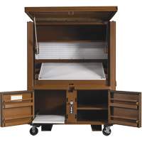 Field Office Jobsite Box, 33" W x 63" D x 80" H, Steel, Red Ontario Packaging