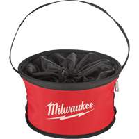 Sac range-tout style parachute, 11-4/5" lo x 11-4/5" la x 11" h, Nylon, Noir/Rouge Ontario Packaging