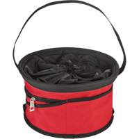 Sac range-tout style parachute, 11-4/5" lo x 11-4/5" la x 11" h, Nylon, Noir/Rouge Ontario Packaging