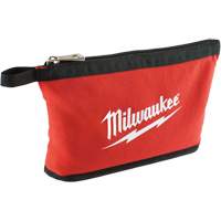 Zipper Pouch, Canvas, 1 Pockets, Black/Red Ontario Packaging