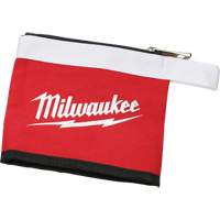Multi-Size Zipper Pouches - Set of 3, Canvas, 3 Pockets, Black/Red Ontario Packaging
