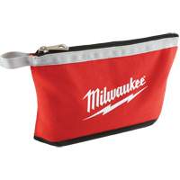 Coloured Zippered Pouches - Set of 3, Canvas, 3 Pockets, Black/Red Ontario Packaging