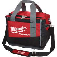 Packout Tool Bag, Ballistic Nylon, 2 Pockets, Black/Red Ontario Packaging