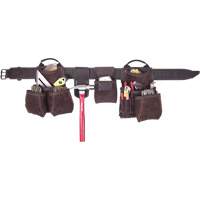 Deluxe Contractor's Tool Belt, Leather, Tan Ontario Packaging