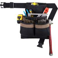 Small Deluxe Tool Belt, Polyester, Black Ontario Packaging