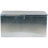 Aluminum Treadplate Portable Tool Box, 25-1/16" D x 49-1/4" W x 24" H, Silver Ontario Packaging