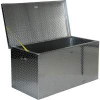 Aluminum Treadplate Portable Tool Box, 25-1/16" D x 49-1/4" W x 24" H, Silver Ontario Packaging