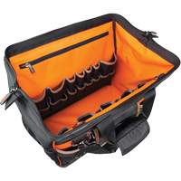 Tradesman Pro Wide-Open Tool Bag, Ballistic Nylon, 42 Pockets, Black Ontario Packaging