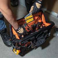Tradesman Pro Wide-Open Tool Bag, Ballistic Nylon, 42 Pockets, Black Ontario Packaging