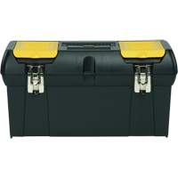 2000 Series Tool Box with Tray, 24" W x 11-1/4" D x 11" H, Black/Yellow TER081 | Ontario Packaging