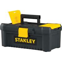Essential<sup>®</sup> Tool Box with Tray, 12-1/2" W x 7-3/8" D x 5-1/8" H, Black/Yellow TER083 | Ontario Packaging