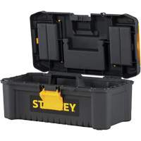 Essential<sup>®</sup> Tool Box with Tray, 12-1/2" W x 7-3/8" D x 5-1/8" H, Black/Yellow TER083 | Ontario Packaging