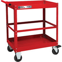 PRO+ Series Heavy-Duty Utility Cart, 2 Tiers, 30-1/5" x 38-1/3" x 19-1/2" Ontario Packaging
