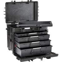 Military Mobile Tool Chest With Drawers, 4 Drawers, 22-4/5" W x 15" D x 18" H, Black TER161 | Ontario Packaging