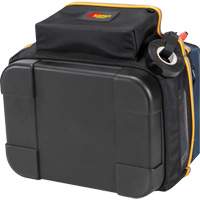 Porte-outils &eacute;lectrique/CHVAC &agrave; base moul&eacute;e, Polyester balistique, 20 pochettes, Noir/Bleu Ontario Packaging