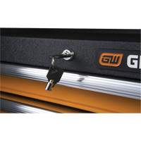 GSX Series Tool Chest, 26" W, 4 Drawers, Black/Orange TER208 | Ontario Packaging