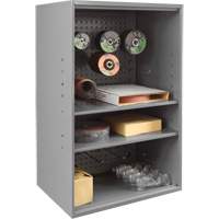 Abrasive Storage Cabinet with Pegboard, Steel, 19-7/8" x 14-1/4" x 32-3/4", Grey TER219 | Ontario Packaging