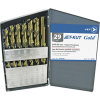 JET-KUT&reg; GOLD Super Premium Drill Bit Set, 29 Pieces, Alloy Steel Ontario Packaging