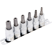 Jeu de douilles &agrave; embout inviolables SS386TB, Torx inviolable, Prise 3/8", 6 mr Ontario Packaging