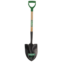 Round-Point Shovel, Tempered Steel Blade, Wood, D-Grip Handle Ontario Packaging