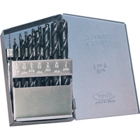 Jeux de forets, 21 morceaux, Acier rapide Ontario Packaging