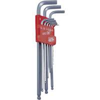 Extra Long Ball Nose Hex Key Set, 9 Pcs., Imperial TGW338 | Ontario Packaging