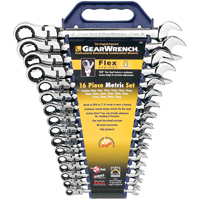 Wrench Set, Combination, 16 Pieces, Metric TGZ815 | Ontario Packaging