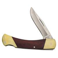 Sportsman Knife with Curved Handle, 2-5/8" Blade, Stainless Steel Blade, Wood Handle Ontario Packaging